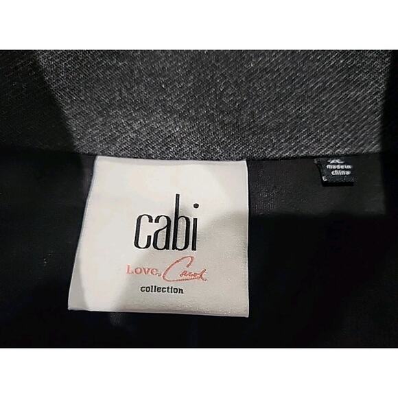 CAbi Jacket Love Carol Collection Modern Mesh Back Size XL Charcoal Gray & Black - Picture 3 of 12